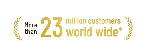 more than 23million customers world wide
