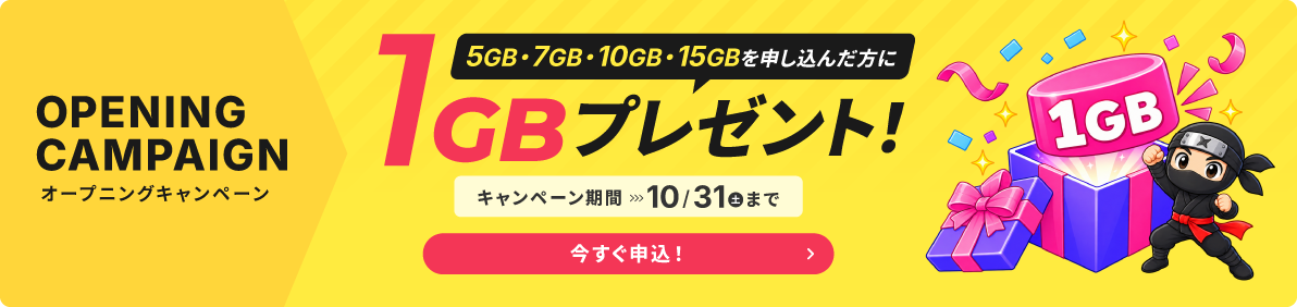 オープニングキャンペーン