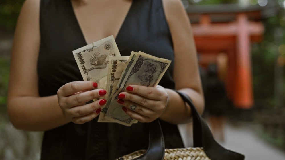 Browsing on a smartphone while riding a train with rented Wi-Fi