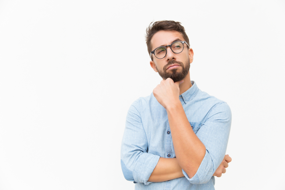 A man considering eSIM or pocket WiFi in Japan