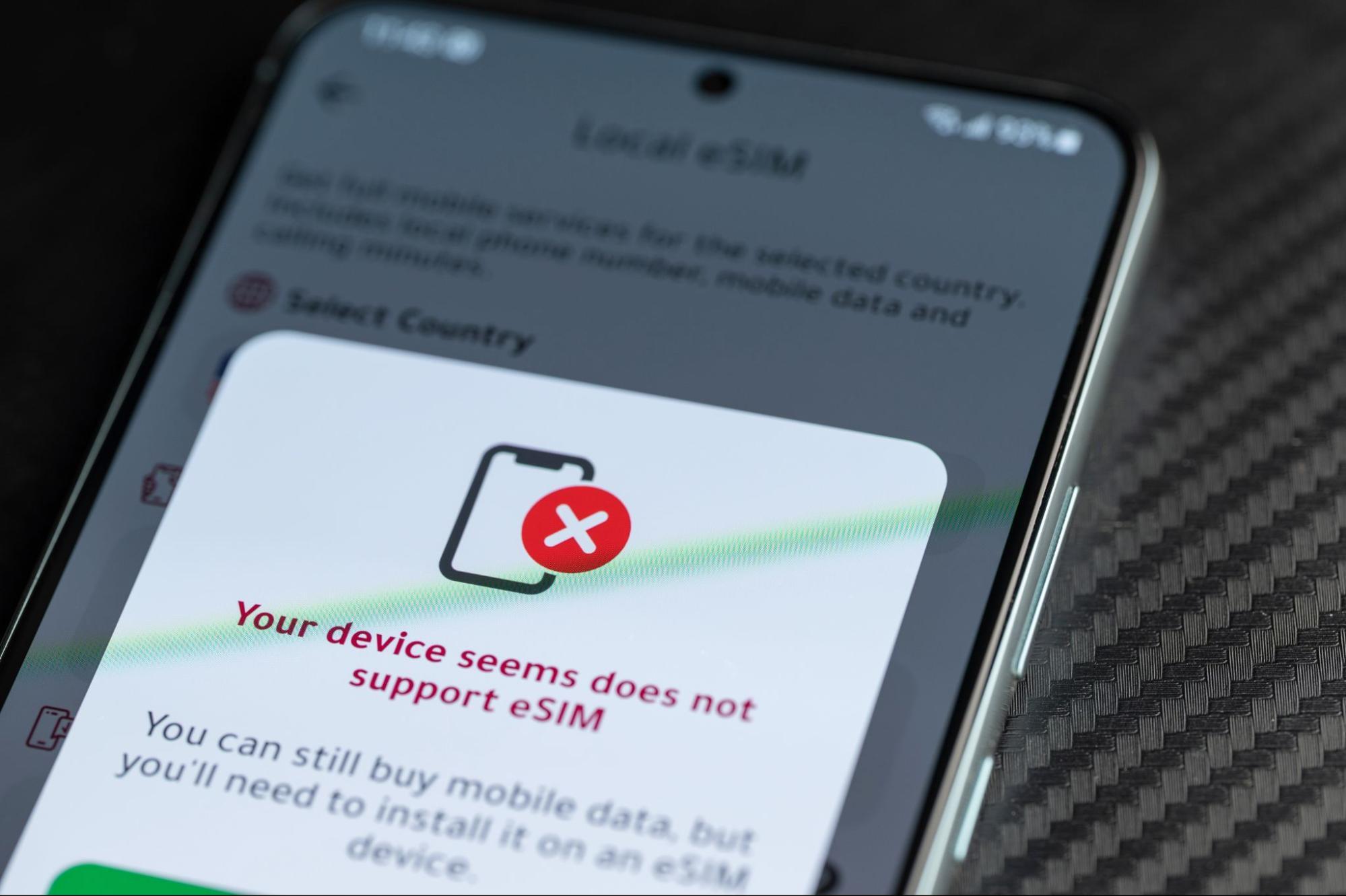 Troubleshooting Data eSIM for Smartphones