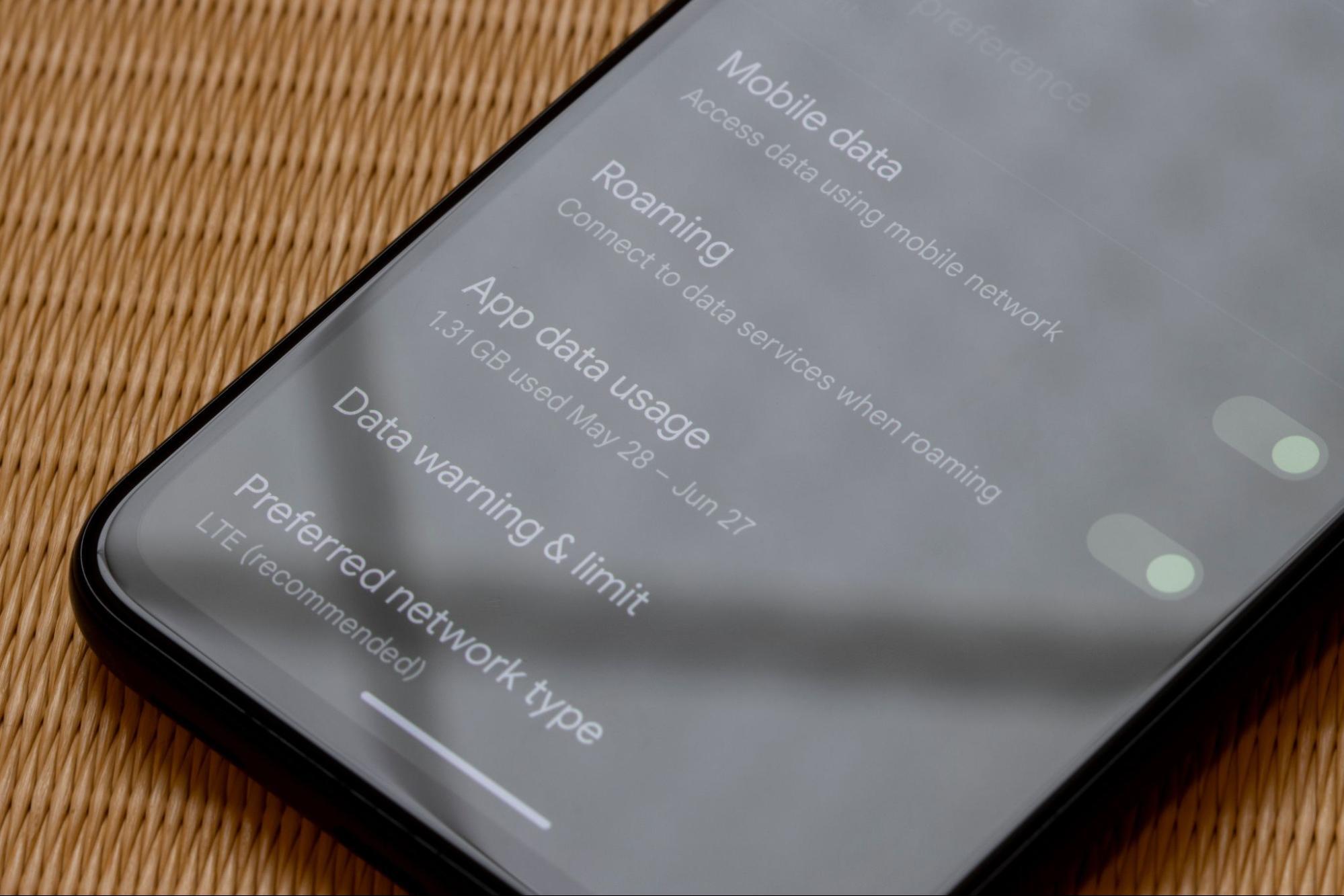 A smartphone undergoing eSIM setup after purchase