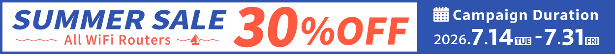 Now 30%OFF Summer Campaign