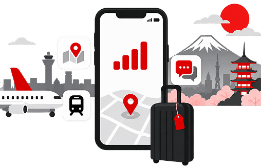 Getting connected after arriving in Japan