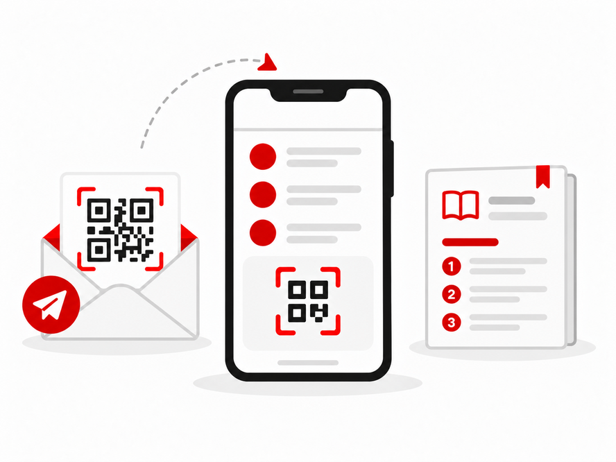 Step 3: Receive a QR Code with Instructions