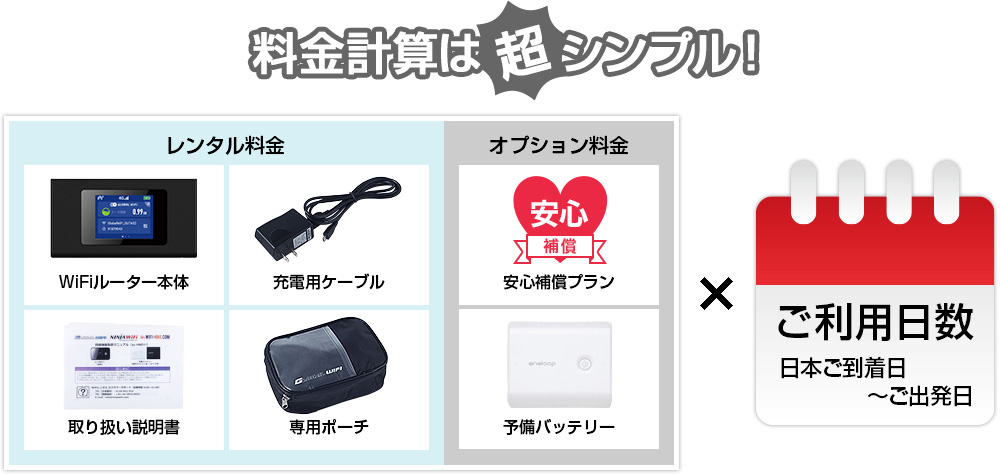 料金計算は超シンプル