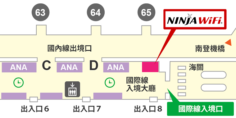 羽田機場 第二航廈領取/歸還