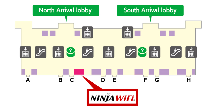 Kansai International Airport Terminal 1 Building Pick-up/Return