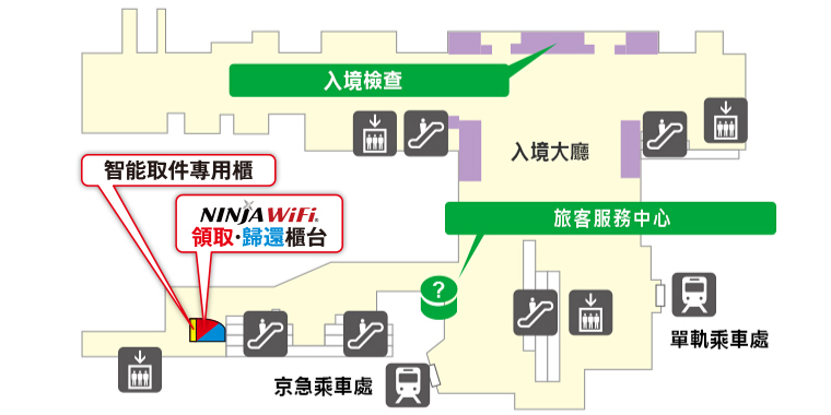 羽田機場 第三航廈 領取