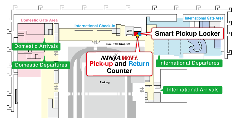 Kansai International Airport Terminal 2 Building Pick-up